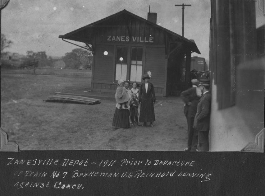 Photo Zanesville OH Original wood Depot 1911 The Nickel Plate Archive