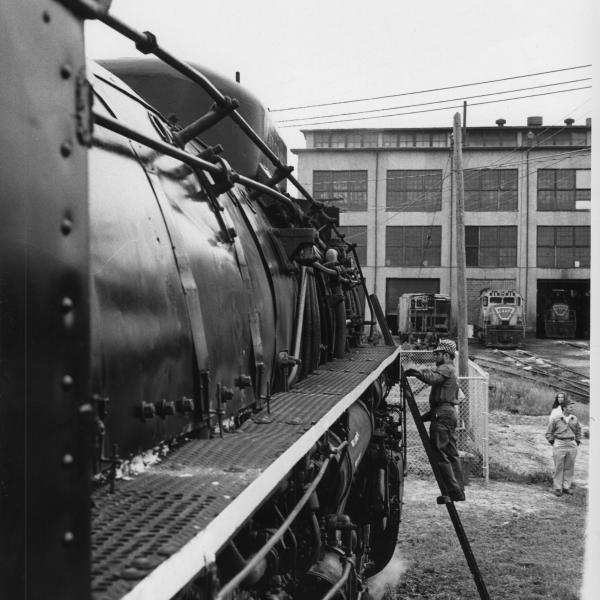 NKP 765 Detriot MI Left front view 8-1983 | The Nickel Plate Archive