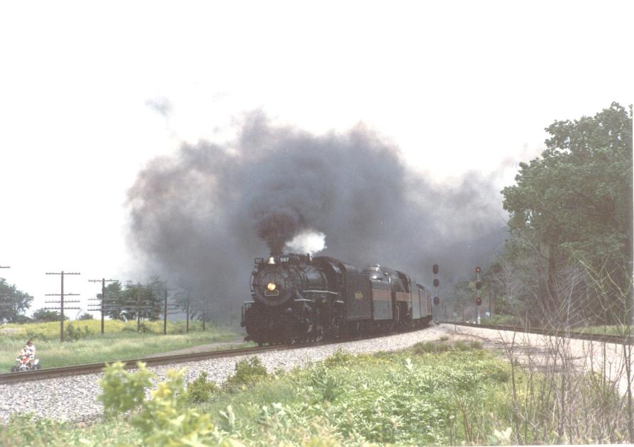 30 #587 2-8-2 NW 611 Arcadia OH 06-17-89 | The Nickel Plate Archive