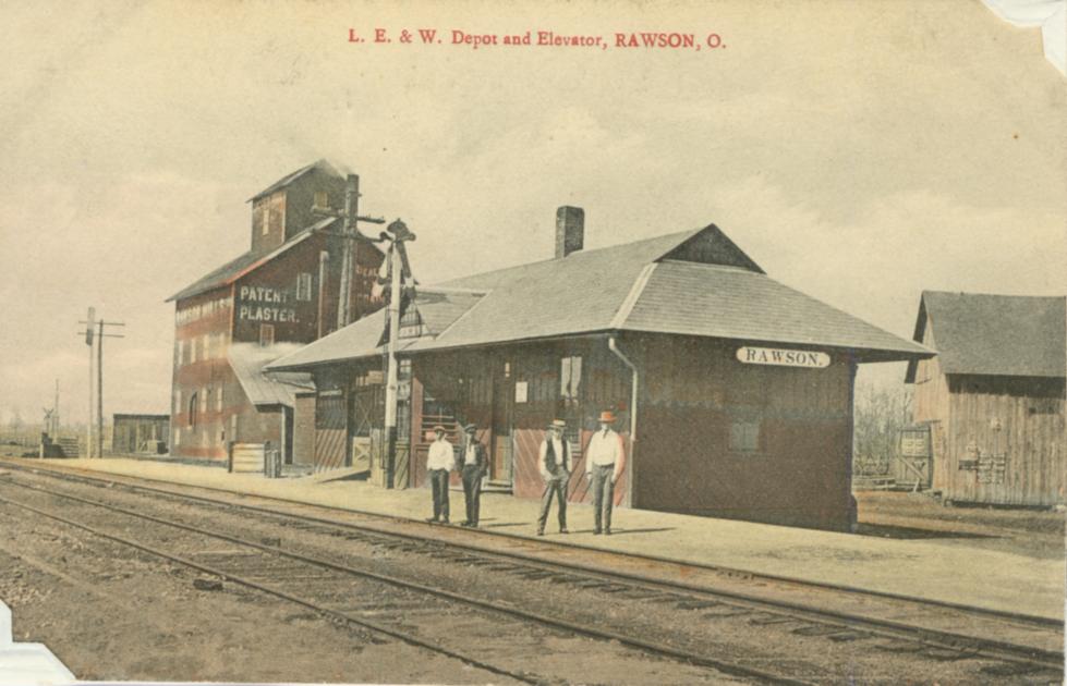 3021 Rawson OH LE&W Depot -elevator | The Nickel Plate Archive