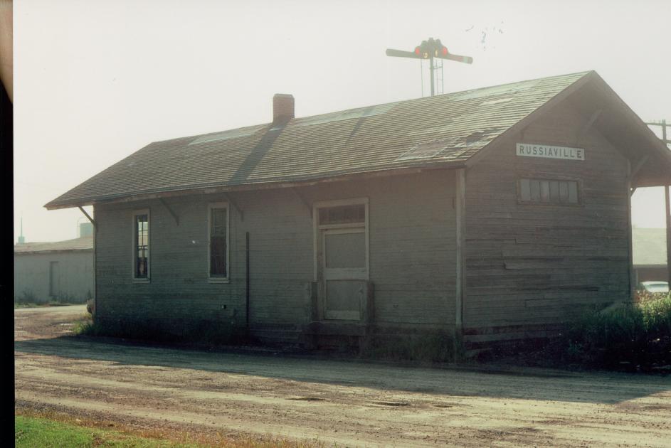 Clover Leaf Depot Russiaville IN NW Corner 9474 The Nickel Plate