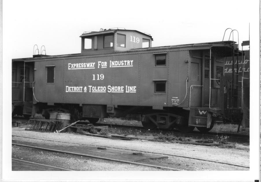 D&TSL Caboose 119 Lang Yard OH 1970's The Nickel Plate Archive