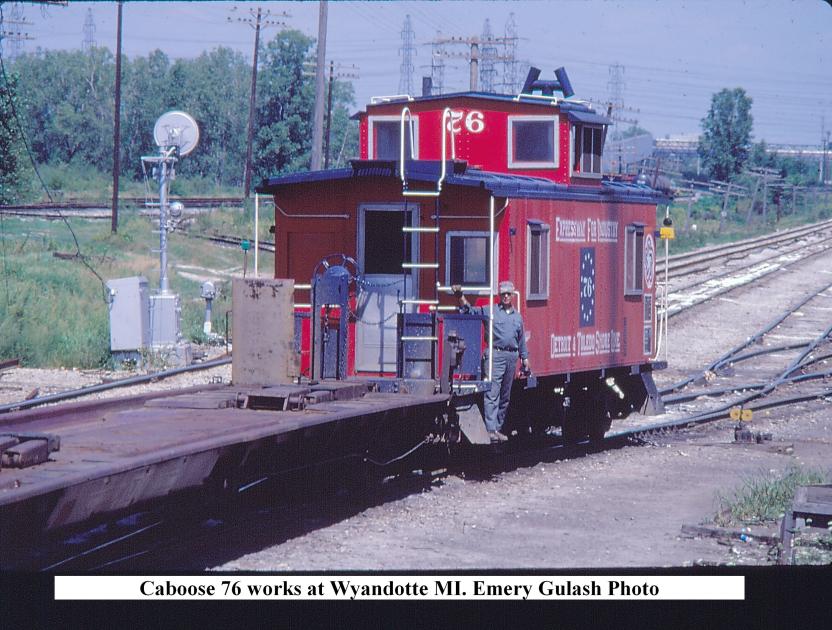 D&TSL Caboose 76 Wyandotte MI 81977 The Nickel Plate Archive