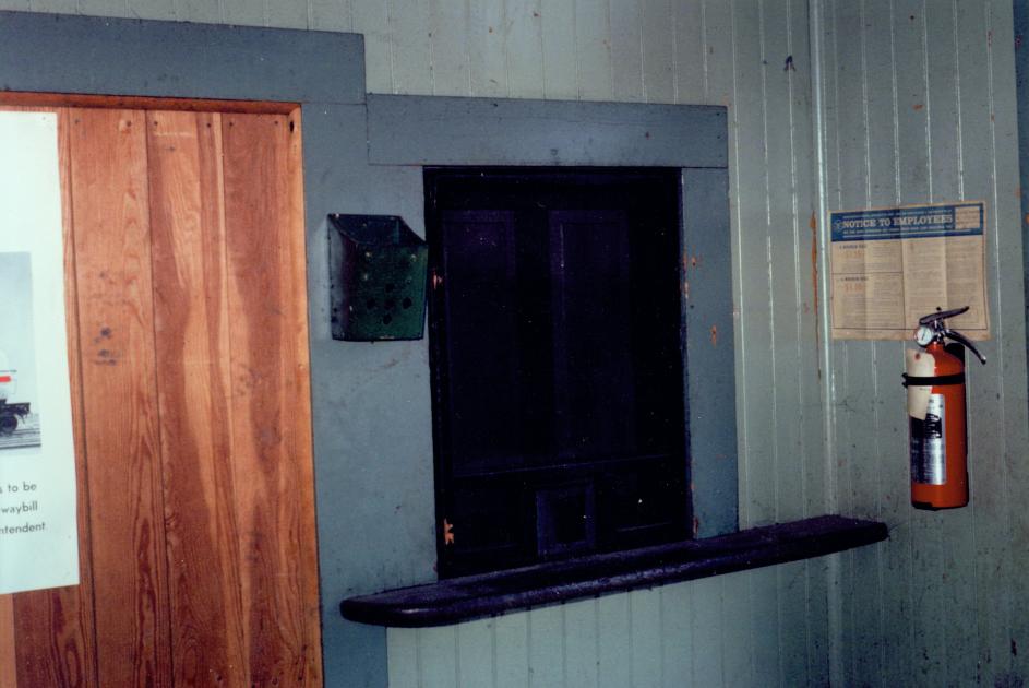 LE&W Depot Cheneyville IL Ticket Window 52875 The Nickel Plate Archive