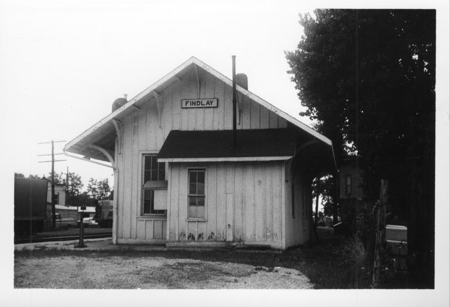 LE&W Depot Findlay OH End View The Nickel Plate Archive
