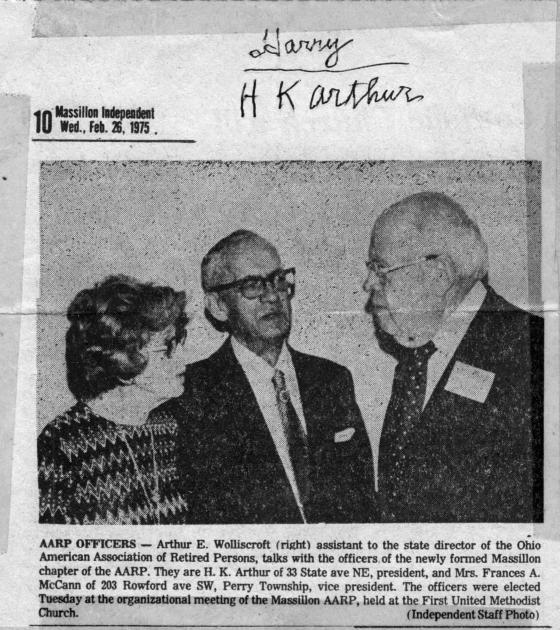 News Article - AARP Officiers H.K.Arthur | The Nickel Plate Archive