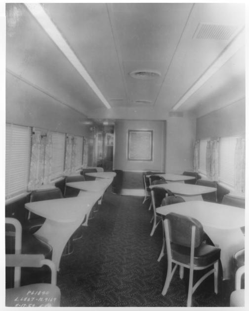 NKP Bedroom Buffet Lounge 150 Interior View 6-1950 | The Nickel Plate ...