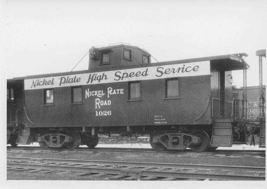 NKP Caboose 1026 Conneaut OH 431947 PWP The Nickel Plate Archive