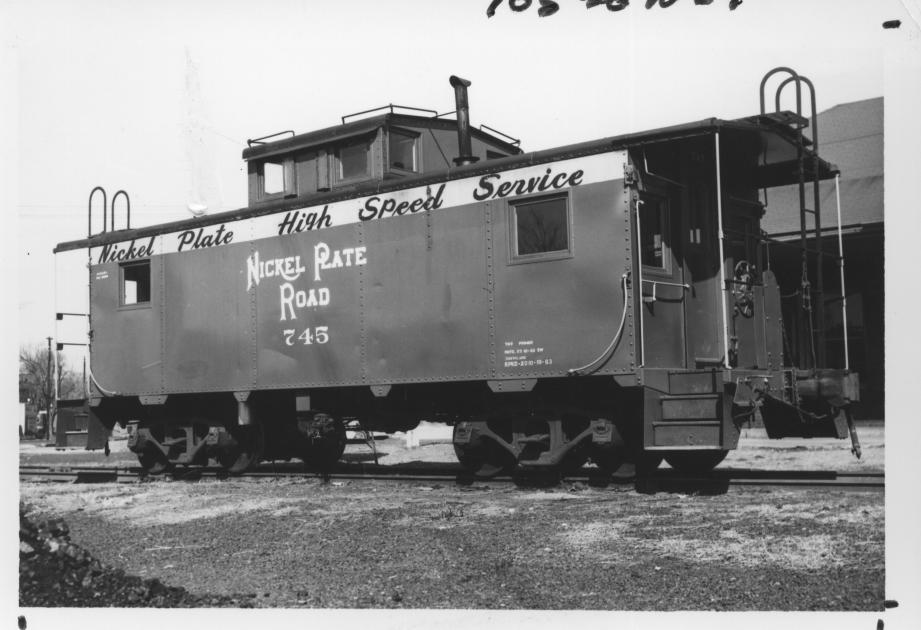 NKP Caboose 745 Zanesville OH 1964 HAM | The Nickel Plate Archive