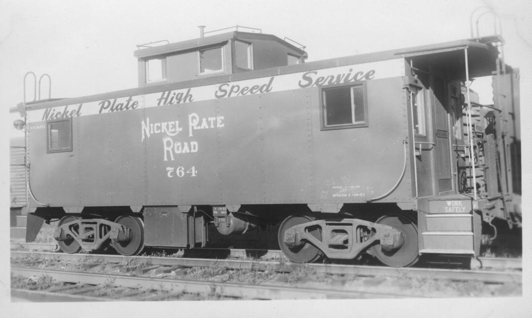 NKP Caboose 764 Unknown Location | The Nickel Plate Archive