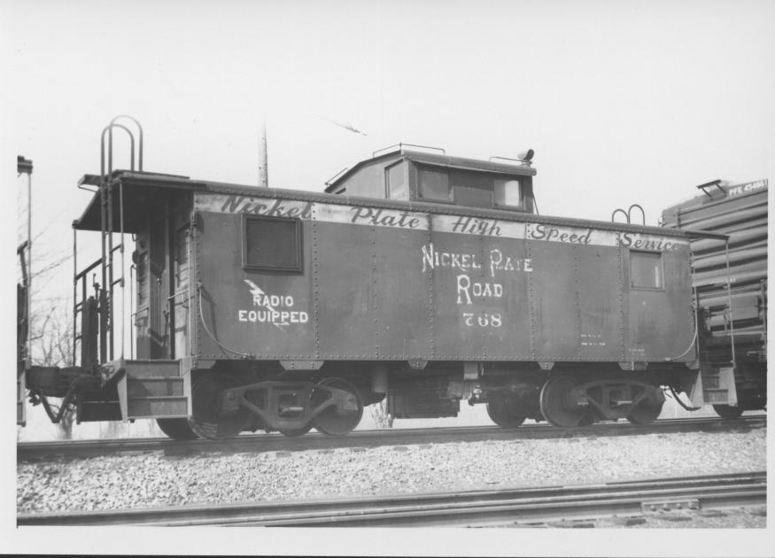 NKP Caboose 768 Conneaut OH 3-28-1967 | The Nickel Plate Archive