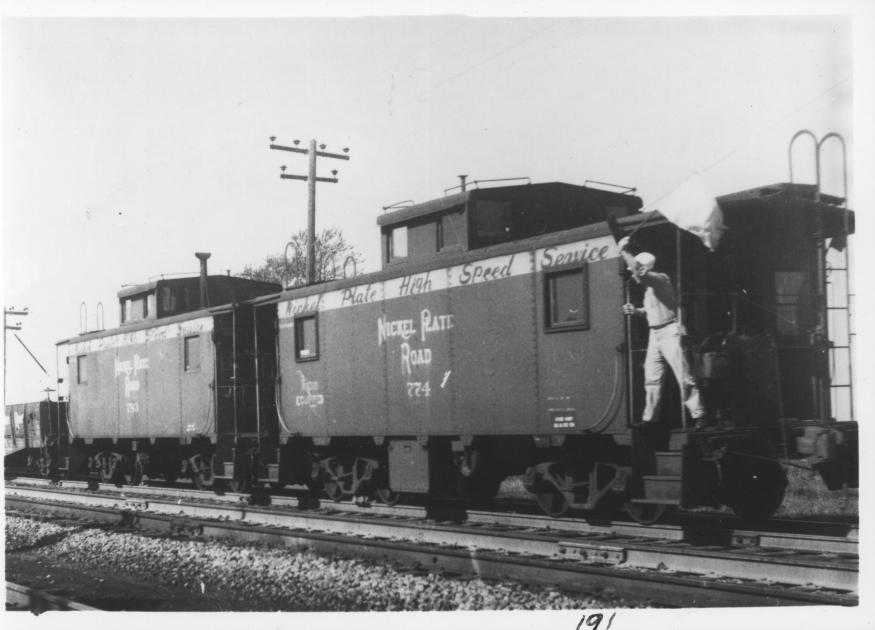 NKP Caboose 774 Conneaut OH 10-11-1959 | The Nickel Plate Archive