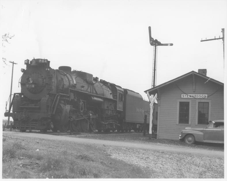 NKP Class S 704 Stewardson IL 1940's Wesley Stead The Nickel Plate