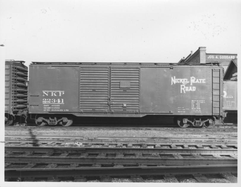 NKP Double Door Boxcar 22341 unknown 1950's | The Nickel Plate Archive