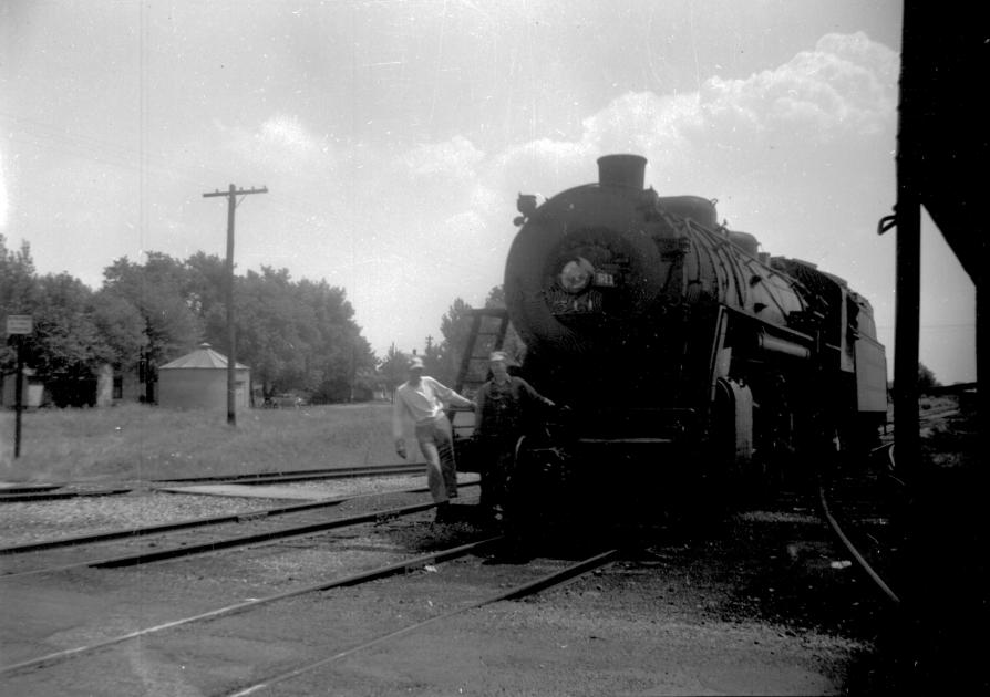 NKP H5b 511 Walkerton IN with crew WST The Nickel Plate Archive