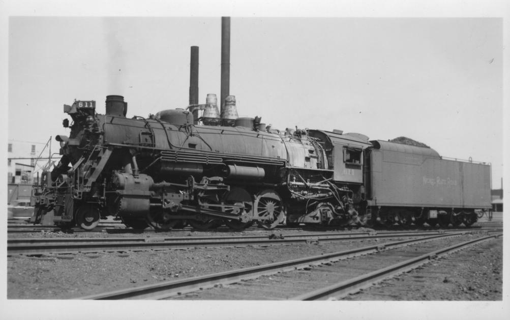 NKP H-6b 611 Peoria IL 5-12-1951 | The Nickel Plate Archive