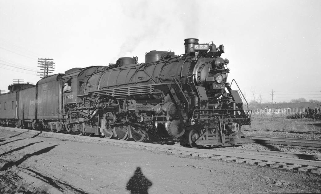 NKP H-6f 662 Erie PA 3-23-1957 R Front View | The Nickel Plate Archive