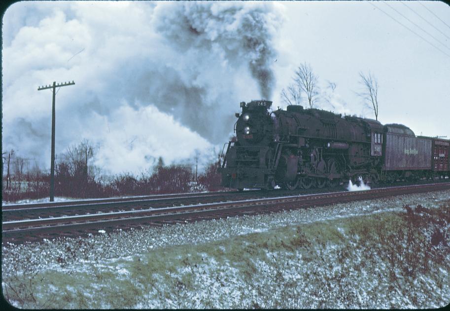 NKP S-2 745 Westbound with Train 1-1958 VAN NKP-50 | The Nickel Plate ...