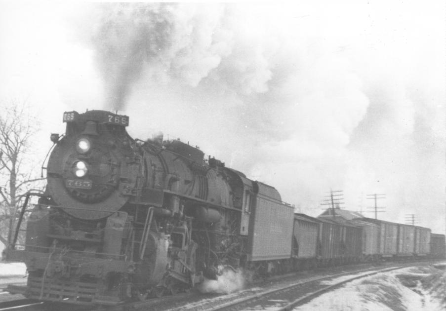 NKP S-2 765 Valparaiso IN 2-8-1957 | The Nickel Plate Archive