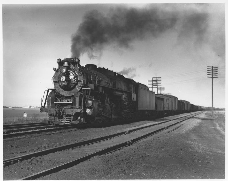 NKP S-2 766 Bellevue OH 3-10-1957 eb PTH | The Nickel Plate Archive