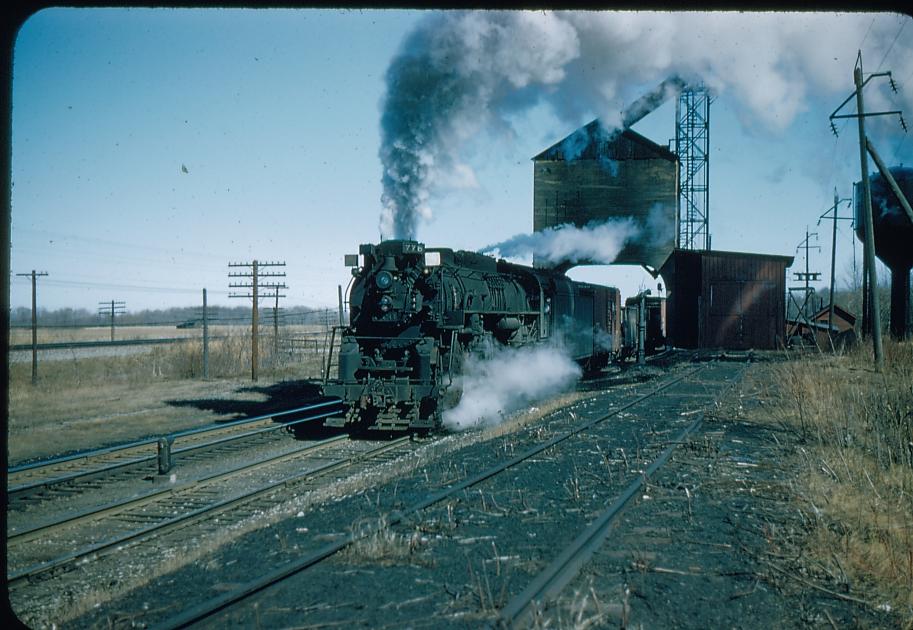 NKP S-3 776 Promfret NY WB with train 5-1958 | The Nickel Plate Archive