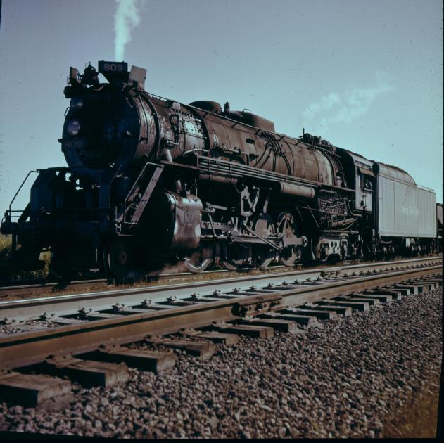 NKP S-4 809 GC Tower 9-8-57 L.front DKR | The Nickel Plate Archive