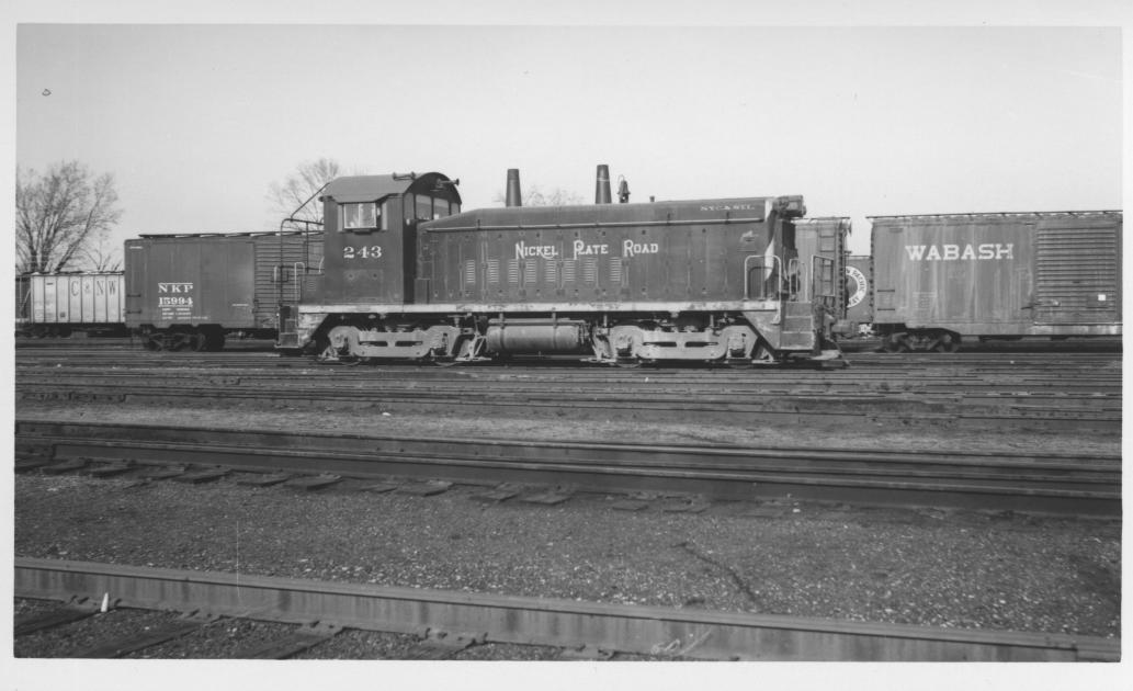 NKP SW9 243 East Wayne IN 1-15-1966 | The Nickel Plate Archive