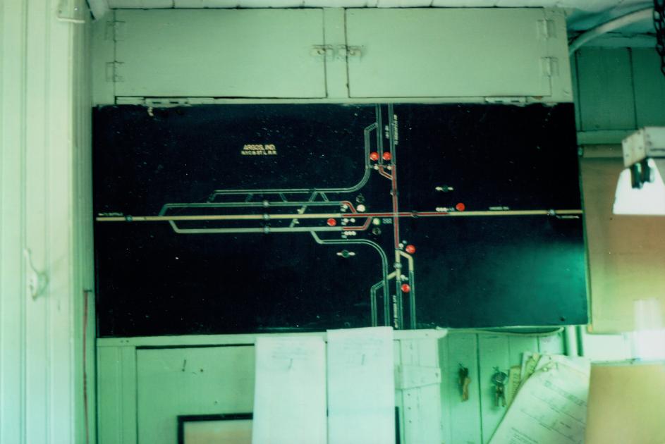 NKP Tower Argos IN A Tower Model Board 62274 The Nickel Plate Archive