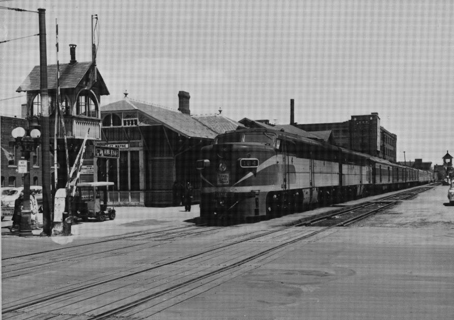 NKP View Fort Wayne Depot Halftone The Nickel Plate Archive