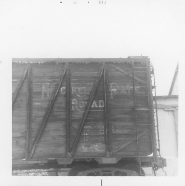NKP Wood Boxcar 8166 Lettering -original W.York | The Nickel Plate Archive