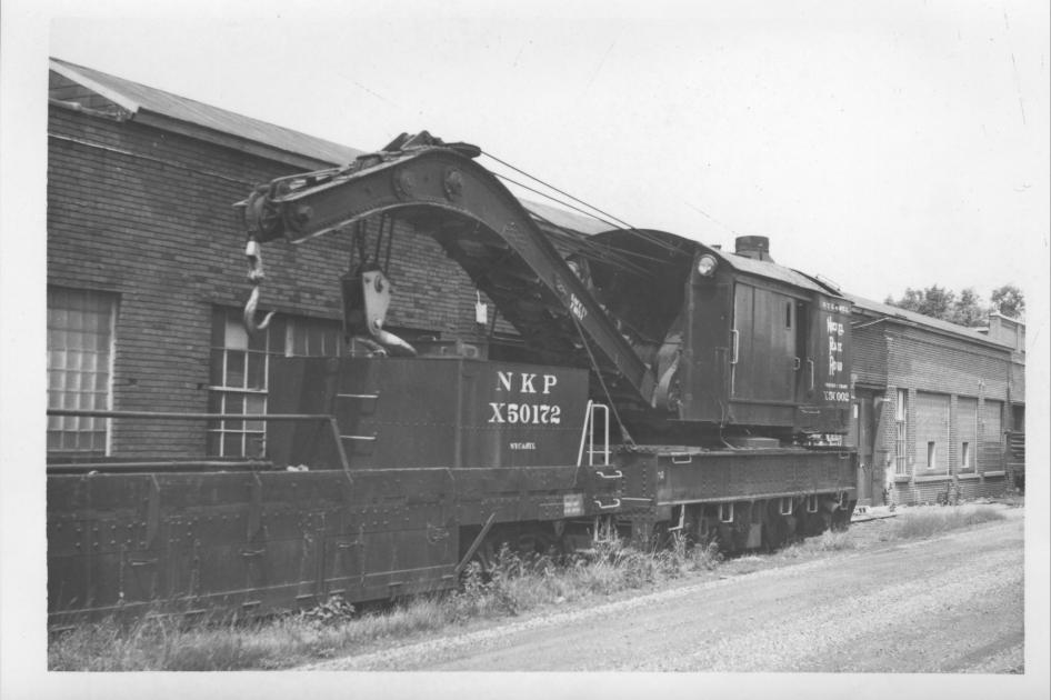 NKP Wreck Crane X50002 Muncie IN 5767 The Nickel Plate Archive