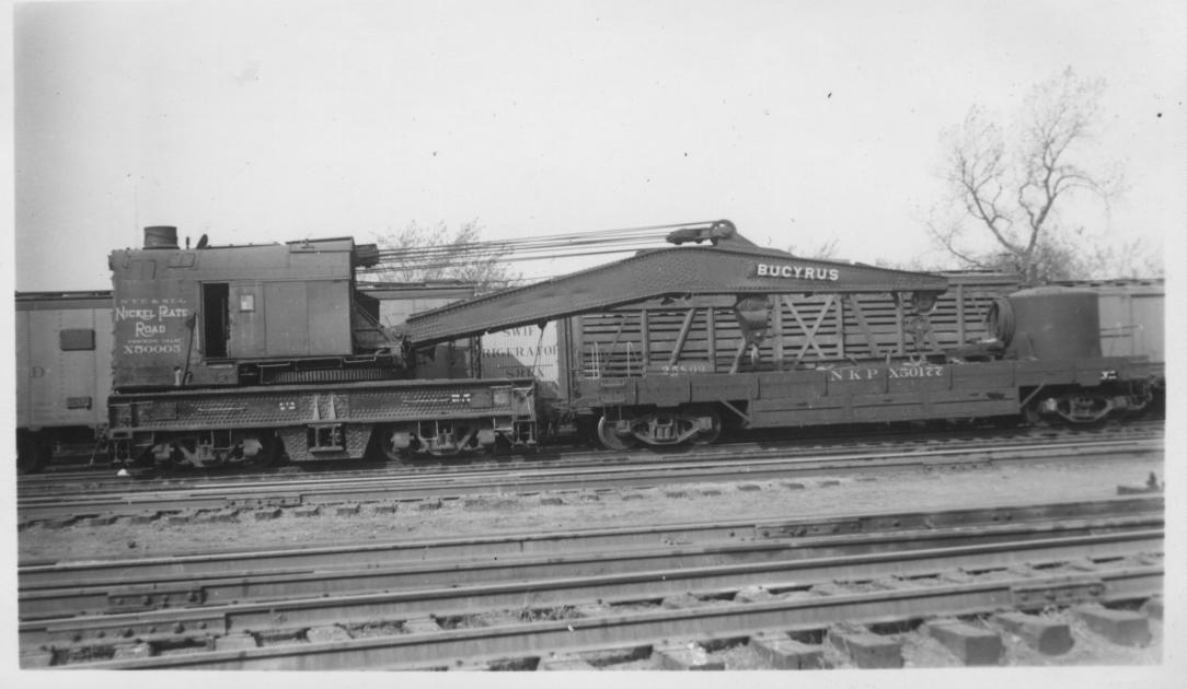 NKP Wreck Crane X50005 Conneaut OH The Nickel Plate Archive