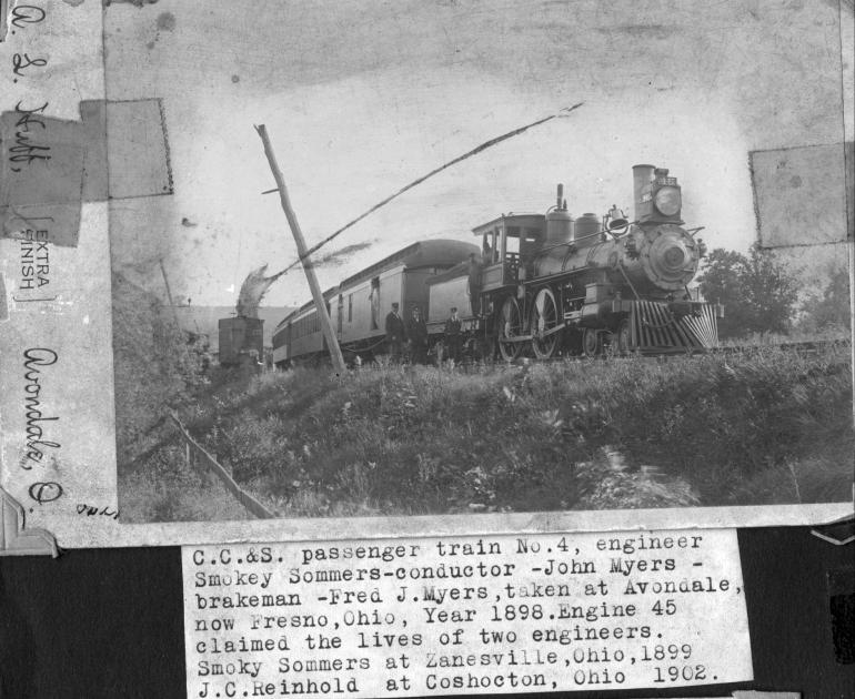 Photo - CC&S Train # 4 Fresno OH 1898 | The Nickel Plate Archive