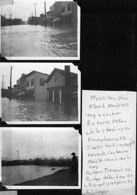 Photo - Three Views of Massilon OH 1913 flood | The Nickel Plate Archive