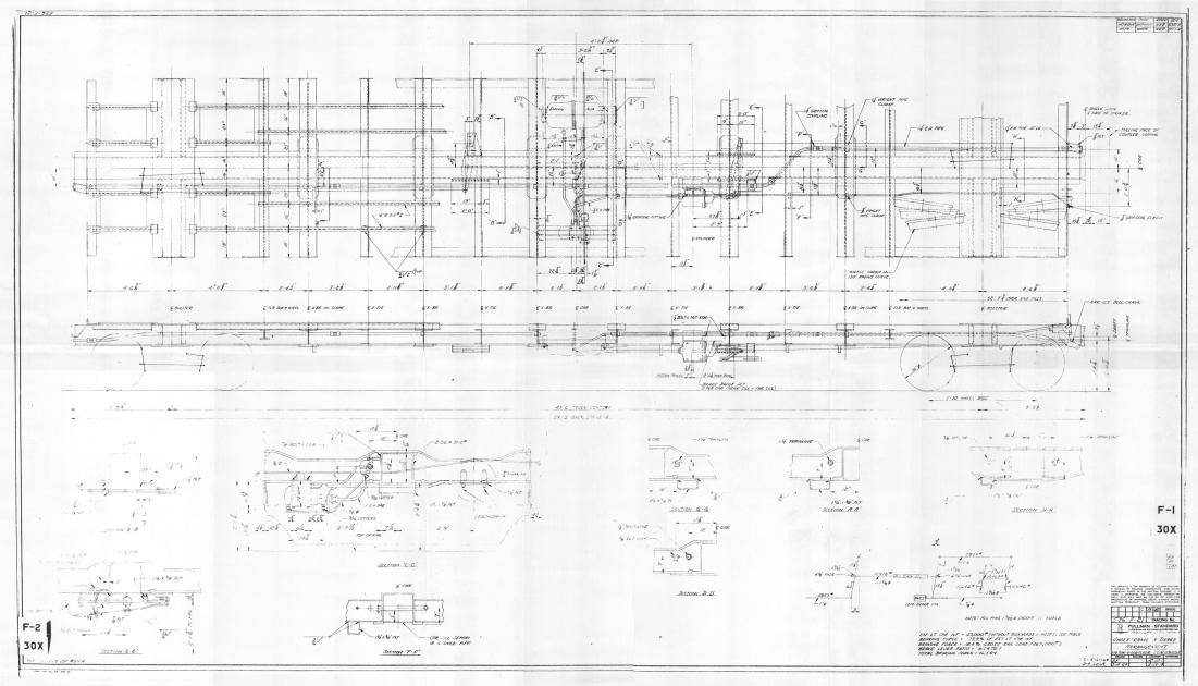 PS 536-F-21 Underframe & Brake Arrangement - Gondola - PS-5 - Mar 10 ...