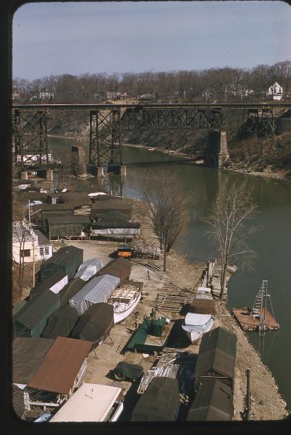 Bridge in Rocky River OH in April 1958 | The Nickel Plate Archive