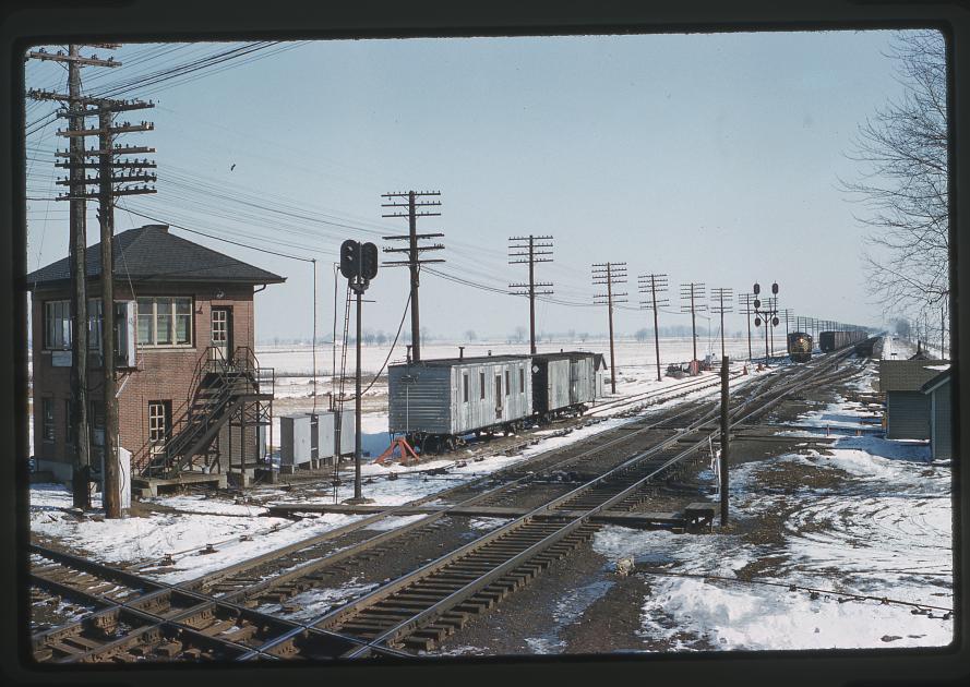 XN Tower in Leipsic Jct. OH in February 1961 The Nickel Plate Archive