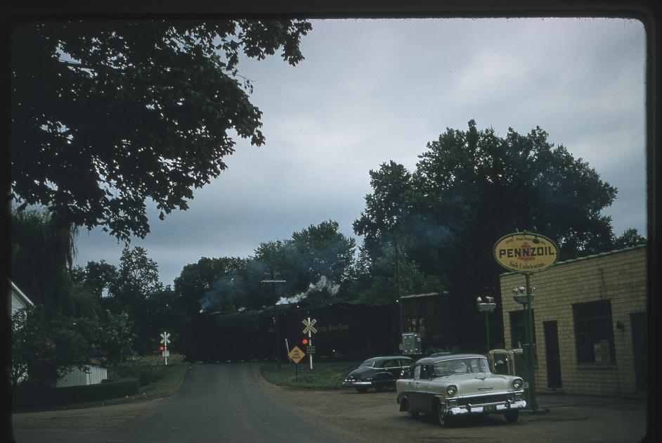 2-8-2 Mikado #678 in Fresno OH in 1956 | The Nickel Plate Archive