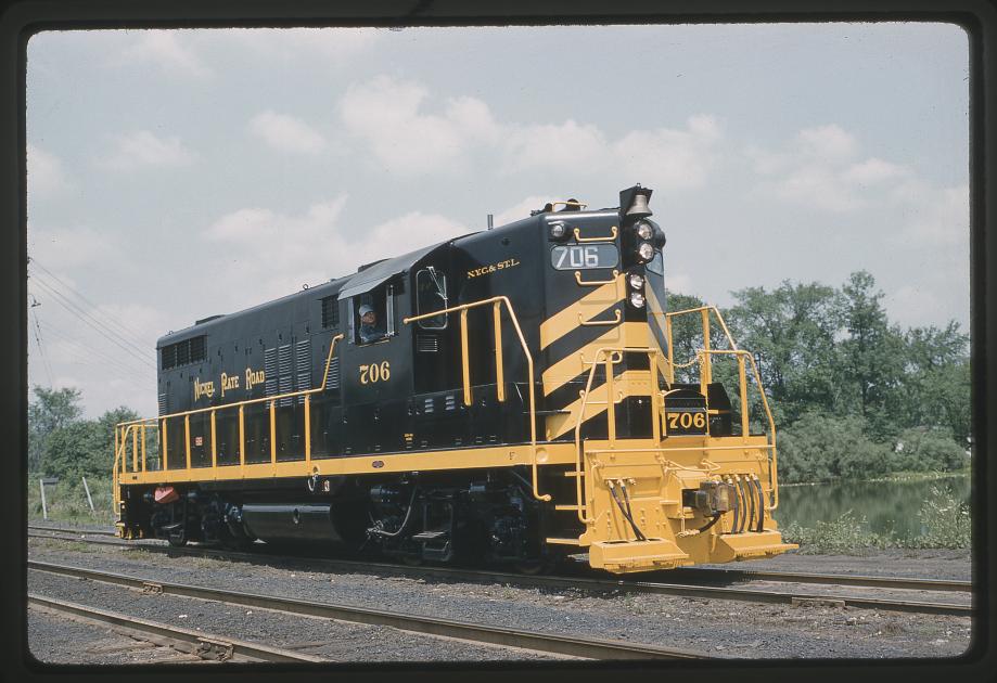 GP18 706 in Brewster OH in July 1960 The Nickel Plate Archive