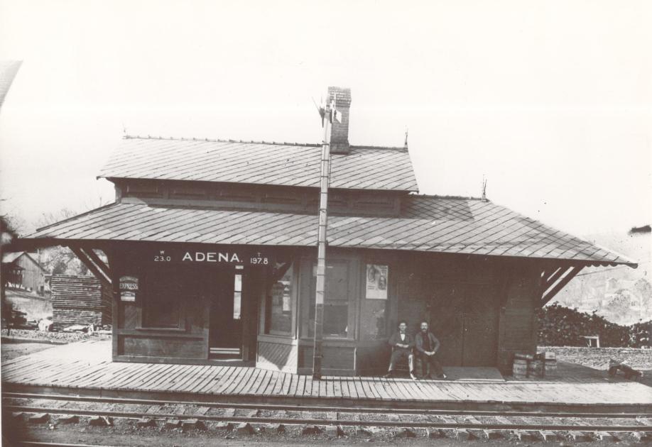 WLE Adena O. Station 1930's The Nickel Plate Archive