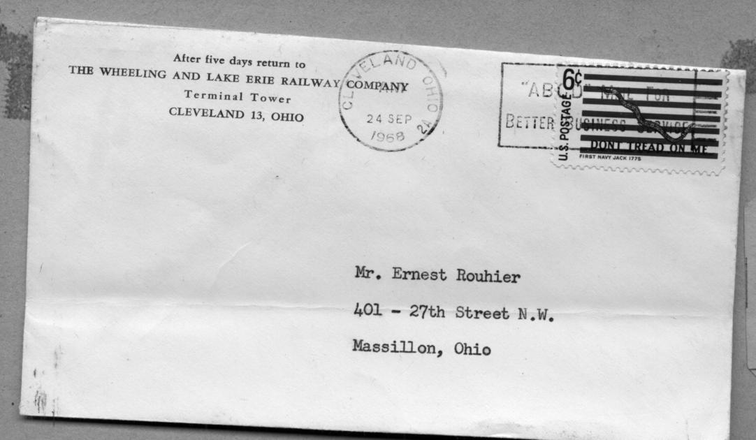Lee Envelope W&LE Envelope | The Nickel Plate Archive