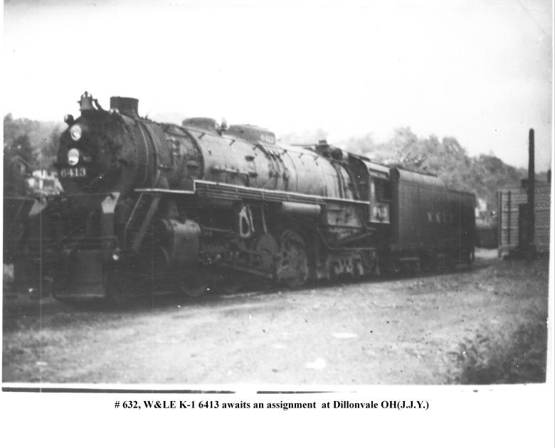 W&LE K-1 6413 Dillonvale OH 9-10-1949 WJG-JFL Col | The Nickel Plate ...