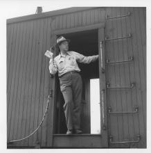 NKP G-9 912 Rider car attendant 5-1950 | The Nickel Plate Archive