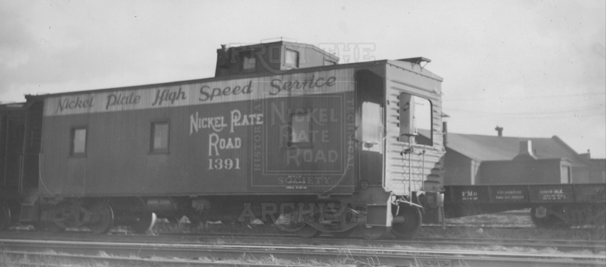 NKP Caboose 1391 Unknown Location NKPHTS | The Nickel Plate Archive