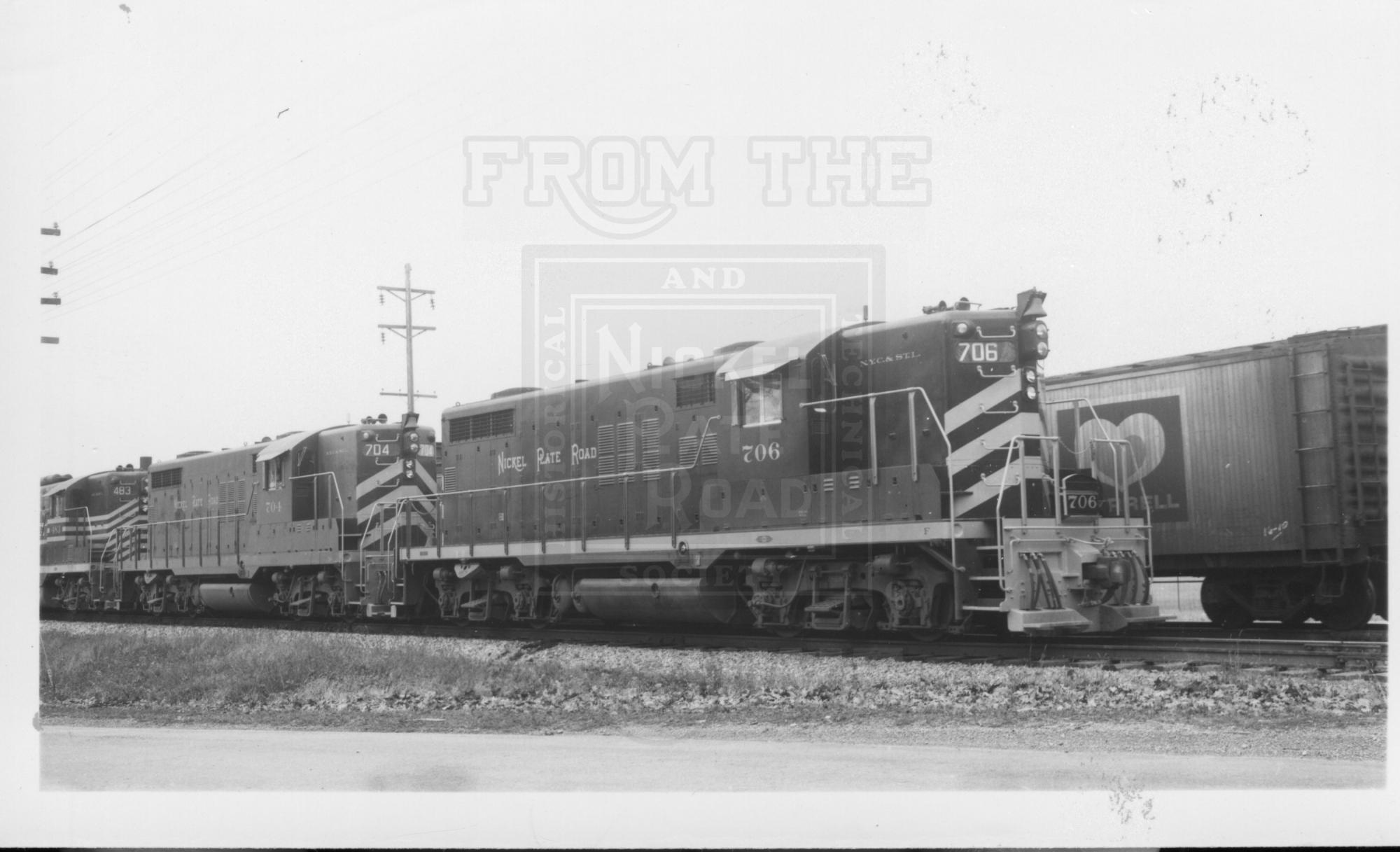 NKP GP18 706 Muncie IN 11-27-1960 | The Nickel Plate Archive