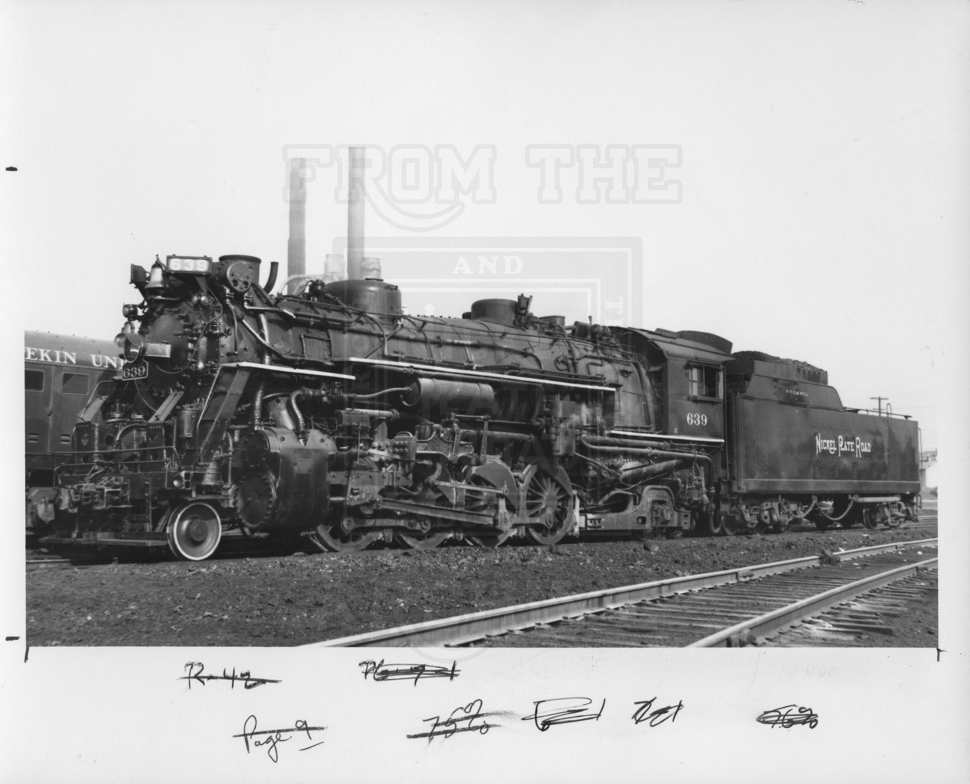 NKP H-6e 639 Peoria IL 2-24-1951 | The Nickel Plate Archive