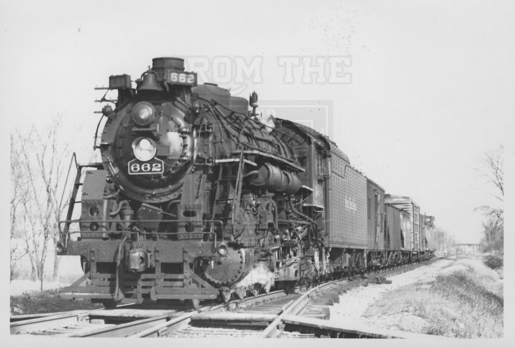 NKP H-6f 662 Vermilion OH 1950's | The Nickel Plate Archive