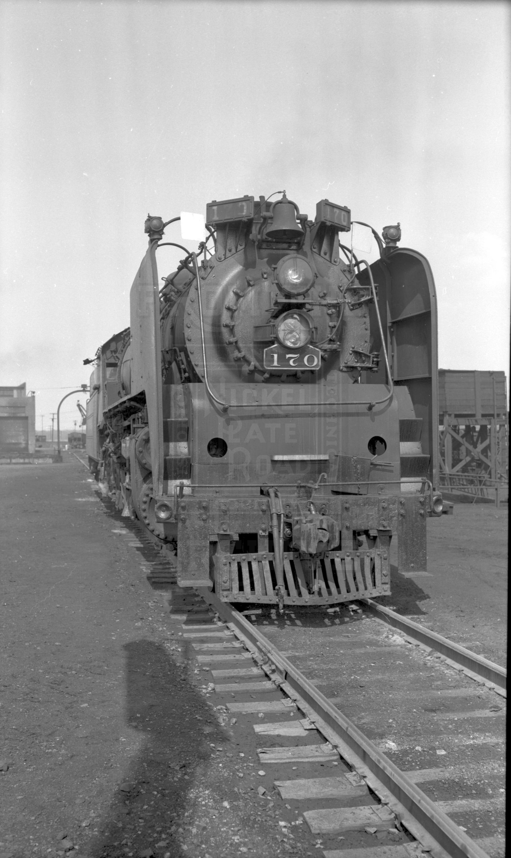 NKP L-1a 170 Bellevue OH Headon View | The Nickel Plate Archive