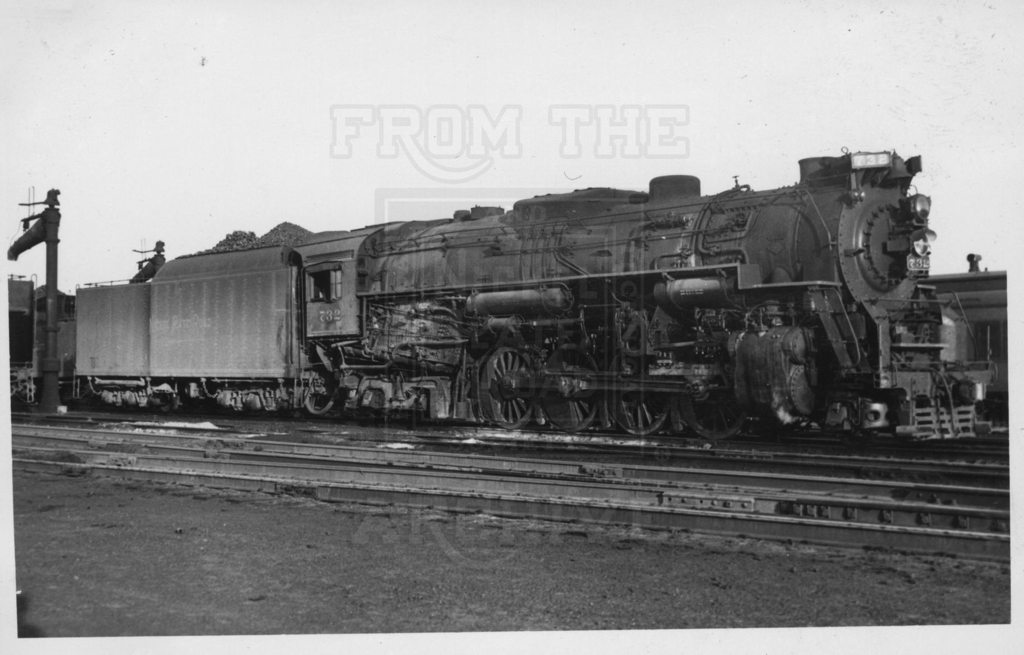 NKP S-1 732 Unknown Location 1950's | The Nickel Plate Archive