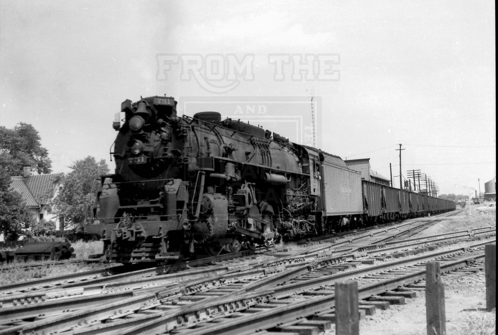 NKP S-2 751 Fostoria OH wb 8-1-1957 WEC Col | The Nickel Plate Archive